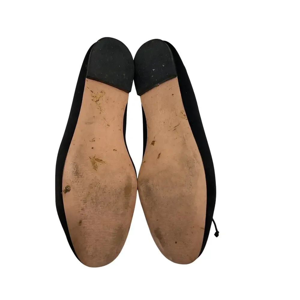 J.Crew Strappy Black Zoe Flats Size 7